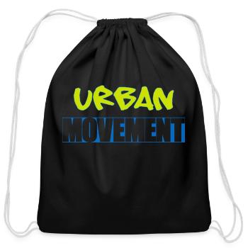 Urban Movement Neon Splash - Cotton Drawstring Bag - black - Front
