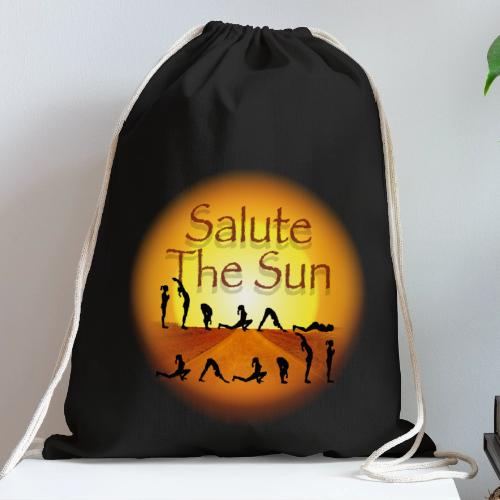 Salute the Sun - Cotton Drawstring Bag