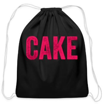 Cake boy - Cotton Drawstring Bag - black - Front