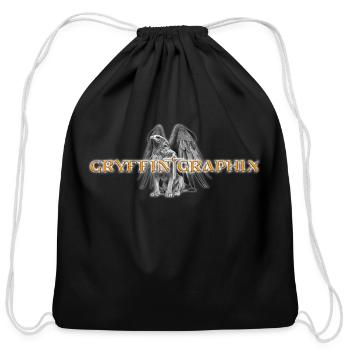 ODIN S RAVENS - Cotton Drawstring Bag - black - Front