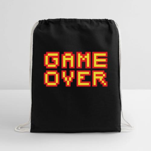Retro Game Over Screen - Cotton Drawstring Bag