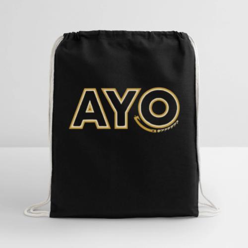 AyoGaming's Logo v1 - Cotton Drawstring Bag