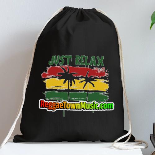 Just relax reggae rasta tropical sunset - Sac à cordon en coton