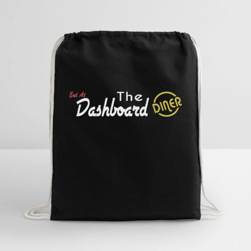 The Dashboard Diner Horizontal Logo - Cotton Drawstring Bag