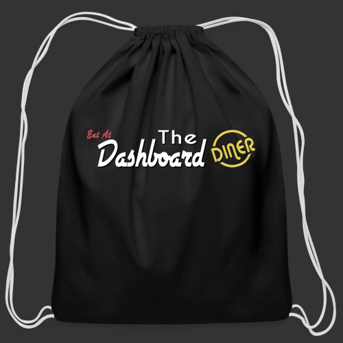 The Dashboard Diner Horizontal Logo - Cotton Drawstring Bag