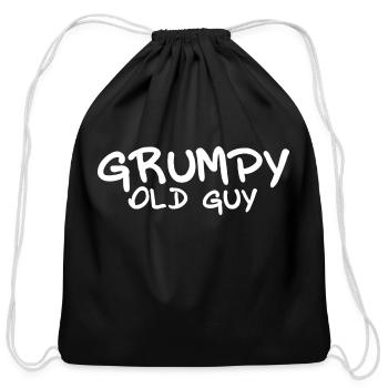 GRUMPY OLD GUY MEN'S - Cotton Drawstring Bag - black - Front