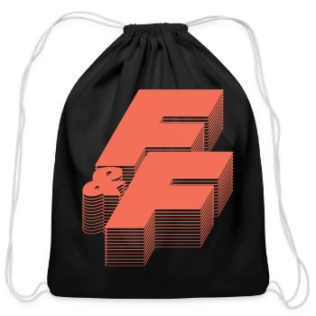 Fast and Furious F&F Logo Orange - Sac à cordon en coton - noir - Devant