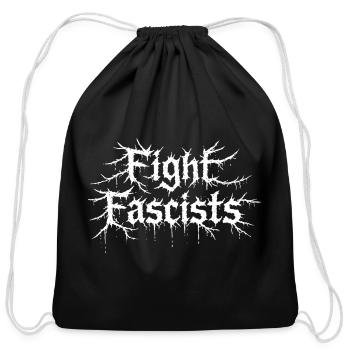 Fright Fest Horror Logo - Cotton Drawstring Bag - black - Front