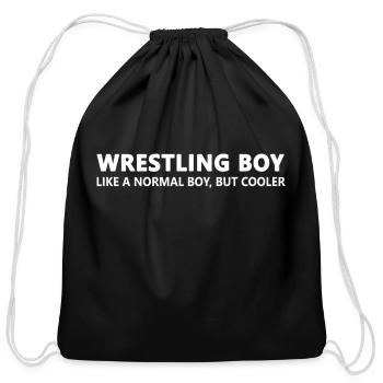 Wrestling Wrestling - Cotton Drawstring Bag - black - Front