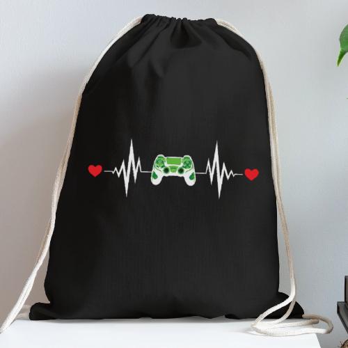 Gaming Heartbeat Controller - Cotton Drawstring Bag