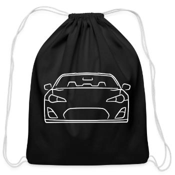 Scion FR-S JDM Rear Wheel Drive Sports Car - Cotton Drawstring Bag - black - Front