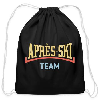 Après-Ski – Team (Apres Ski / Concave / 3C) - Cotton Drawstring Bag - black - Front