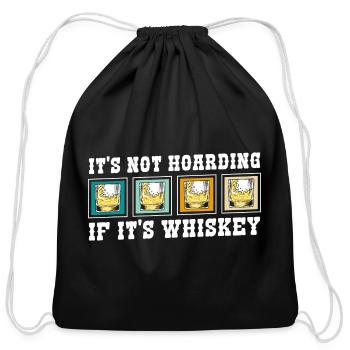 Schnapps Waiter Man - Cotton Drawstring Bag - black - Front