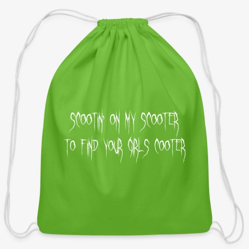scootin - Cotton Drawstring Bag