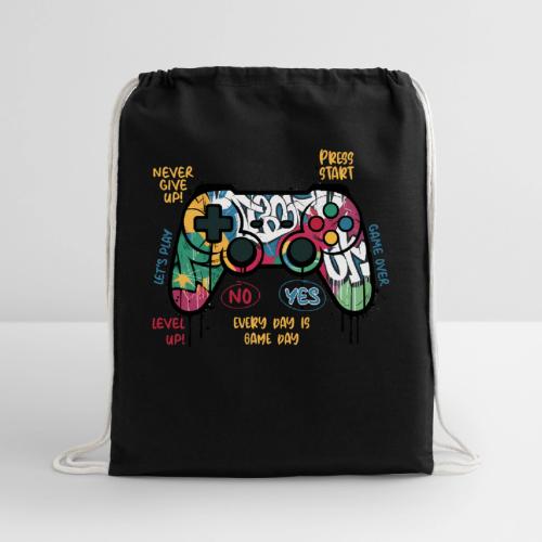 Game Day Graffiti Controller - Cotton Drawstring Bag