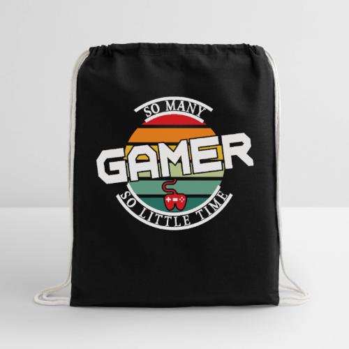 So Many Games, So Little Time - Cotton Drawstring Bag