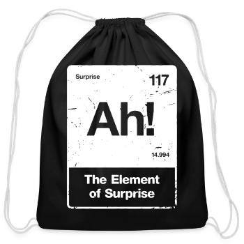 Ah! Element Surprise - Cotton Drawstring Bag - black - Front