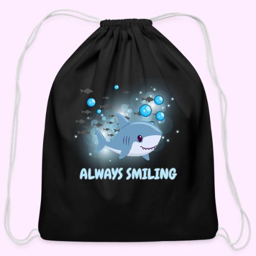Always Smiling - Cotton Drawstring Bag