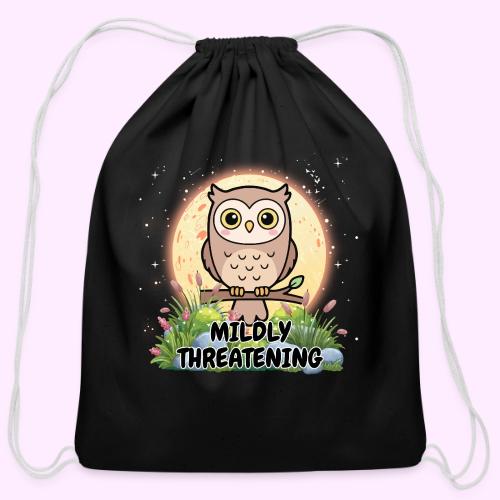 Mildly Threatening - Cotton Drawstring Bag