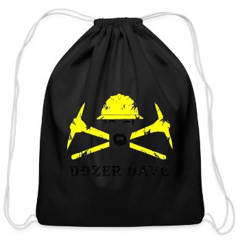 Dozer Dave Construction Anthem - Cotton Drawstring Bag - black - Front