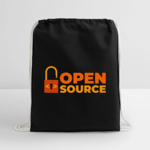 Open Source: Code is Freedom - Cotton Drawstring Bag