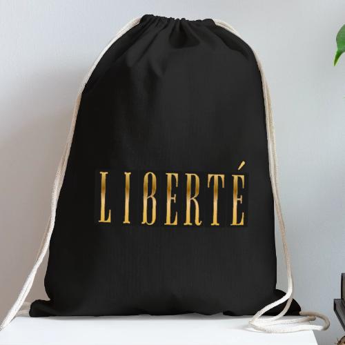 Golden Freedom - Cotton Drawstring Bag