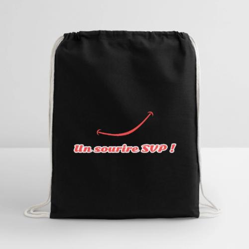 A smile, please! - Cotton Drawstring Bag