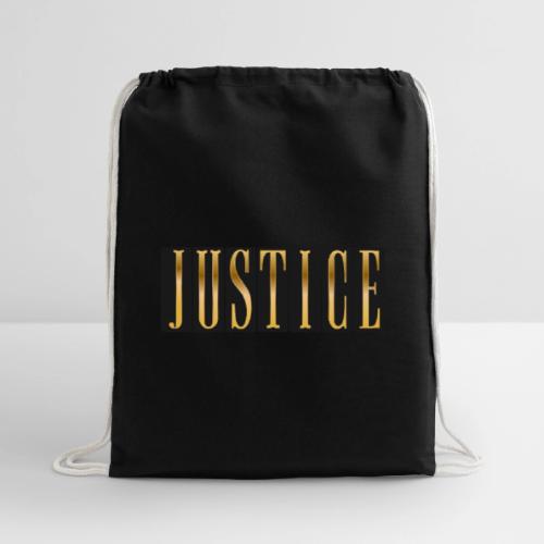 Golden Justice - Cotton Drawstring Bag