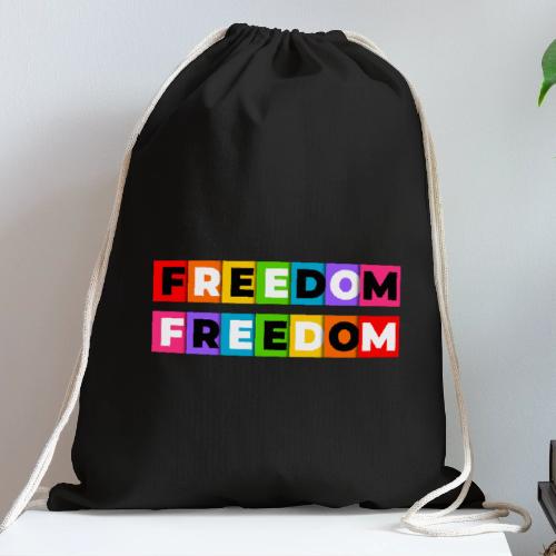 Freedom in Color - Cotton Drawstring Bag