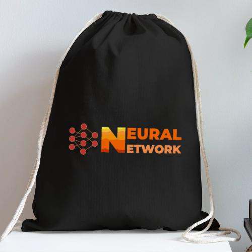 Neural Network: Digital Synapses - Cotton Drawstring Bag