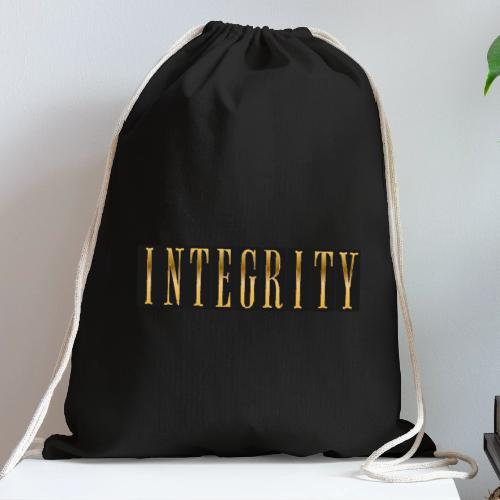 Golden Integrity - Cotton Drawstring Bag