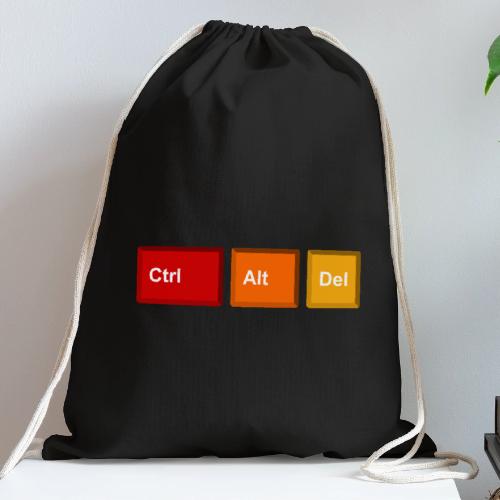 CTRL + ALT + DEL - Cotton Drawstring Bag