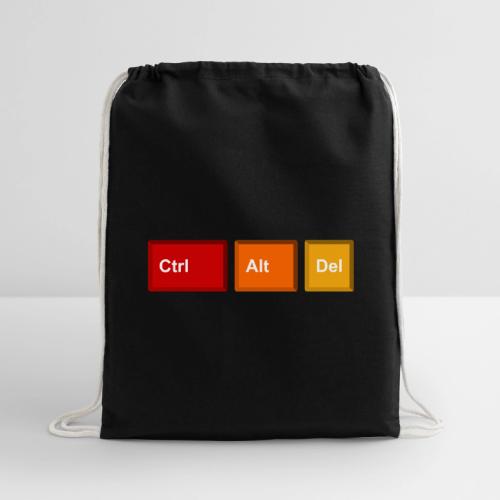 CTRL + ALT + DEL - Cotton Drawstring Bag