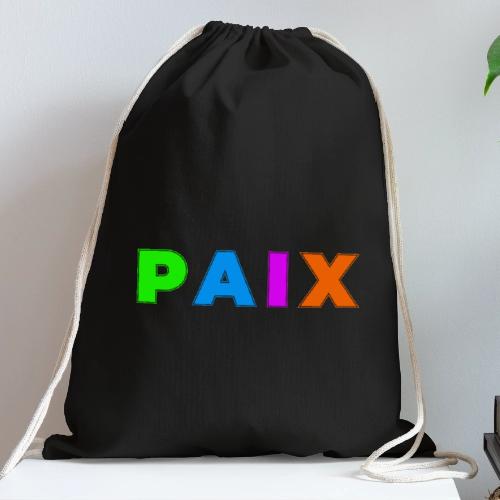 Peace in Colour - Cotton Drawstring Bag