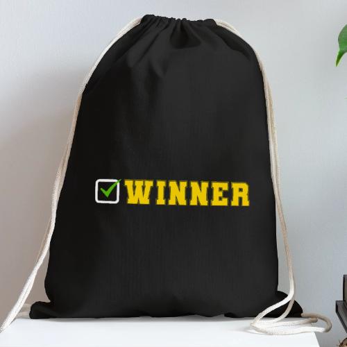 Crowned to Win - Cotton Drawstring Bag
