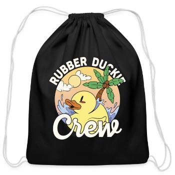Rubber Duck Rubber Duckie Crew - Cotton Drawstring Bag - black - Front