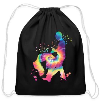 Salsa Dancer Latin Festivals - Cotton Drawstring Bag - black - Front