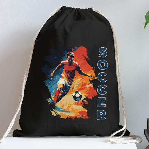 Soccer Action Pulse - Cotton Drawstring Bag