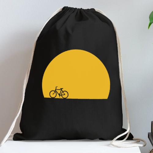 Sundown Bicycle - Cotton Drawstring Bag