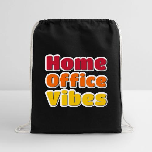 Home Office Vibes Remote Work Design - Cotton Drawstring Bag