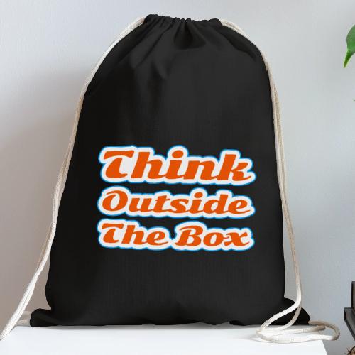 Think Outside the Box — Creative Mindset Script - Cotton Drawstring Bag