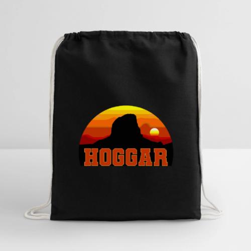 Algeria: Hoggar Desert Horizon - Cotton Drawstring Bag