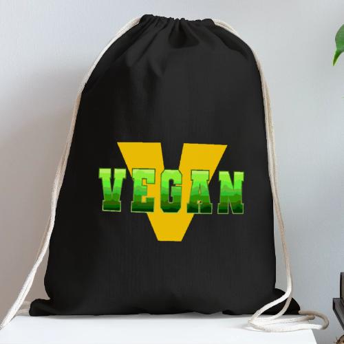 Vegan Energy V - Cotton Drawstring Bag