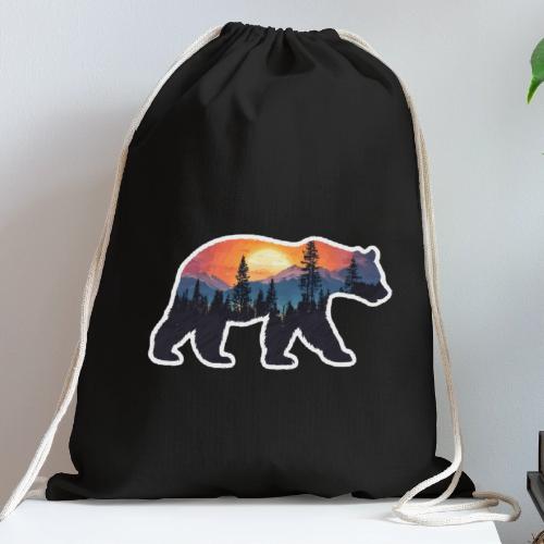 Mountain Spirit Bear - Cotton Drawstring Bag