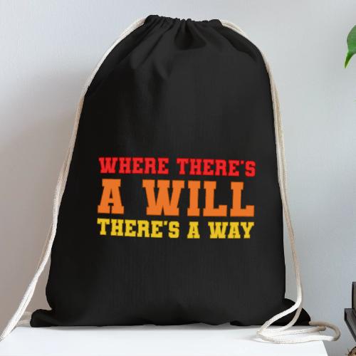 Willpower Wins - Cotton Drawstring Bag
