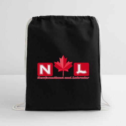 Newfoundland and Labrador, province of Canada - Cotton Drawstring Bag