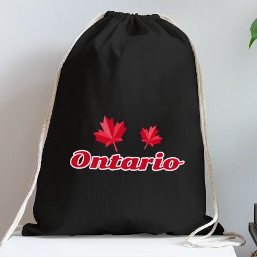 Ontario, province of Canada - Cotton Drawstring Bag
