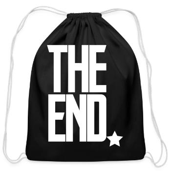 The End Game Screen - Cotton Drawstring Bag - black - Front