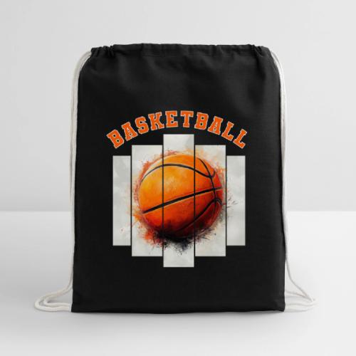 Basketball Element - Cotton Drawstring Bag
