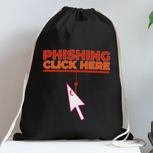 Phishing: Hooked by Deception - Cotton Drawstring Bag